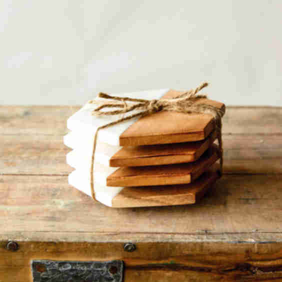 Buckley Wood + Marble Coasters