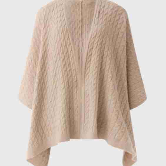 Stone Baby Cable Shawl