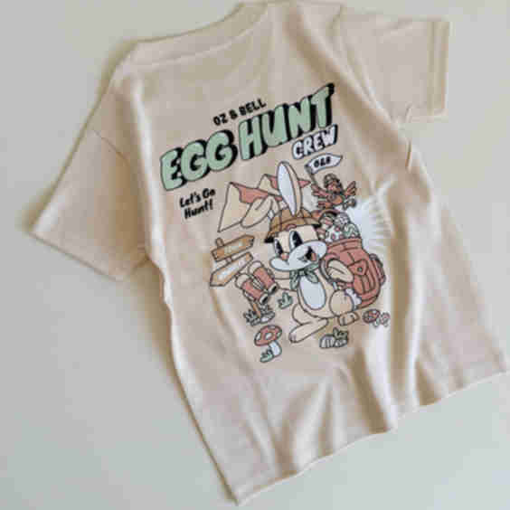 Egg Hunt Short Sleeve Cotton T-Shirt
