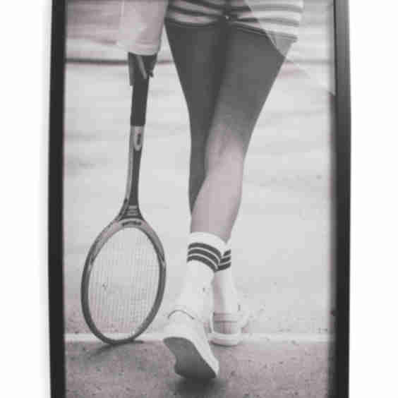 16x24 Tennis Stripes Shadow Box Wall Art