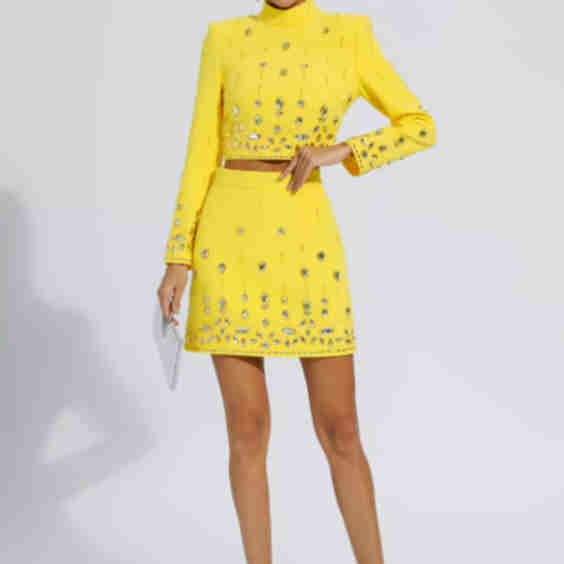 Cecelia Crystal Embellished Set