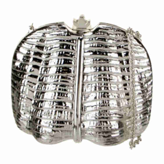 Silver Metal Minaudière