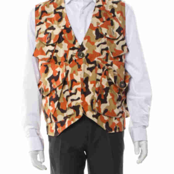 Camouflage Print Vest