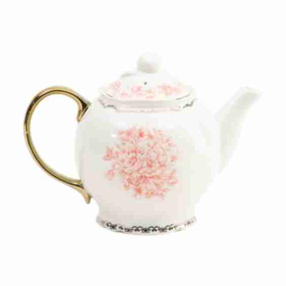 Porcelain Genevieve Floral Teapot