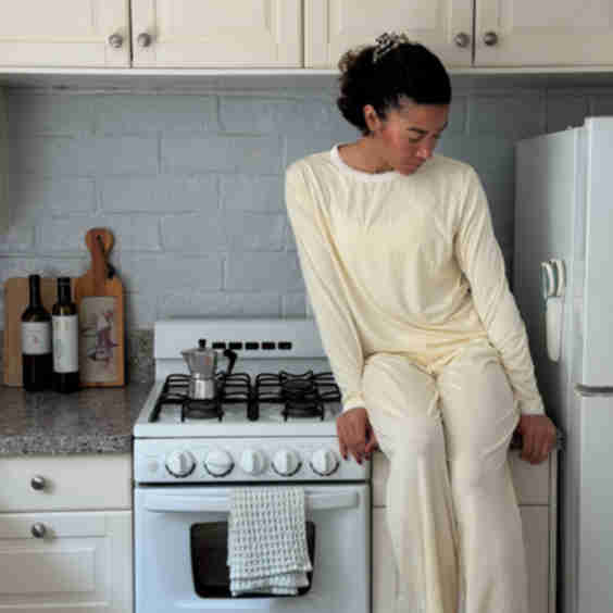 Fm Lace Lined Pajama Shirt