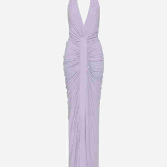 The Venus Gathered Cupro Dress