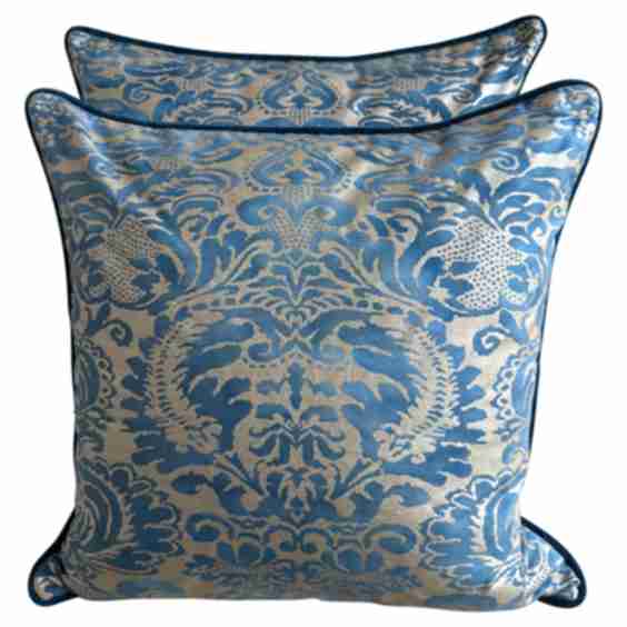 Pair of Venetian Textile Pillows (Pre-Owned)