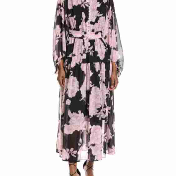 Tiered Skirt Midi Dress