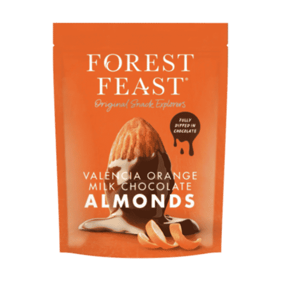 Valencia Orange Milk Chocolate Almonds 120g