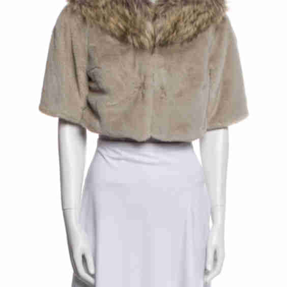 Shawl Collar Faux Fur Jacket