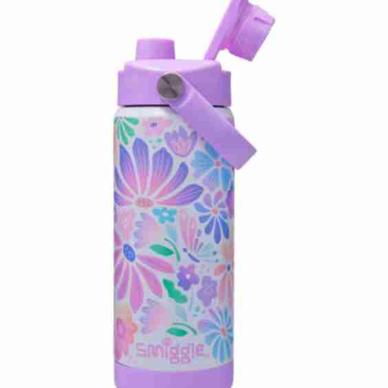 Bloom Squiggle Insulated Stainless Steel Water Bottle