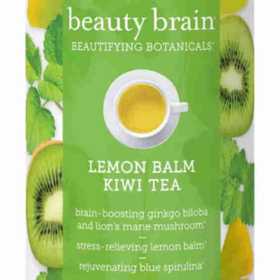 Beauty Brain Beautifying Botanicals Lemon Balm-Kiwi Tea