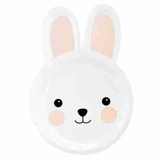 Sweet Bunny Paper Plates Pack of 8