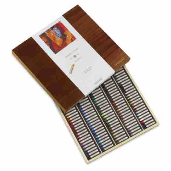 Oil Pastel Set Assorted Colors Wood Box Set Of 125