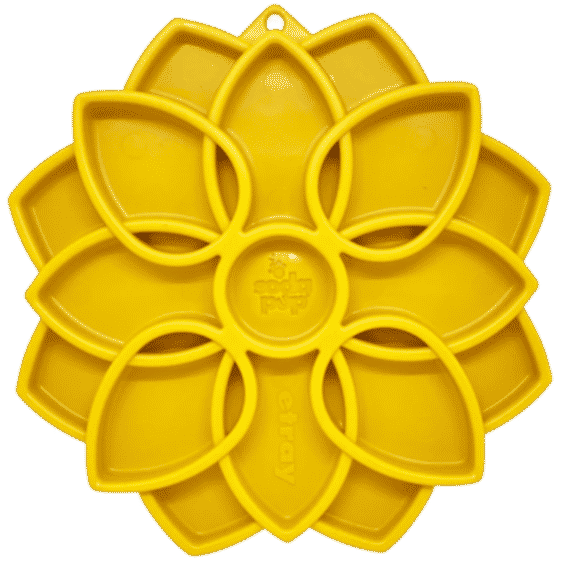 Mandala eTray Shallow Slow Feeder Dog Bowl for Enrichment
