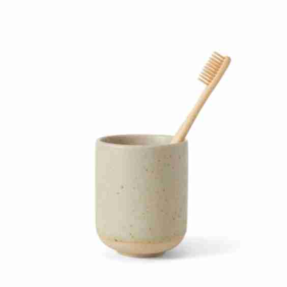 Toothbrush Cup 7.5x9.5cm Porcelain 