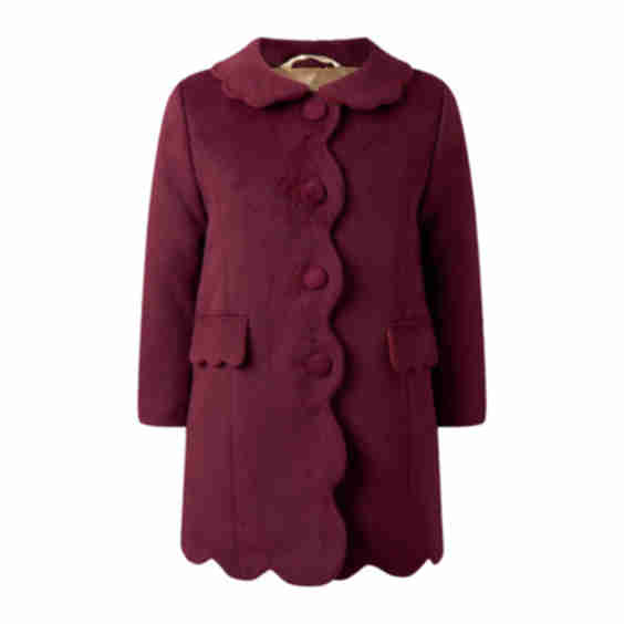 Scalloped Dress Coat