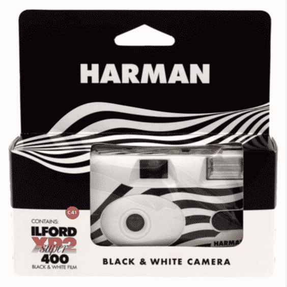 Single Use Camera With 27 Exposures Of XP2 Super Film and a Built-In Flash