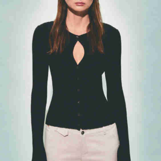 Vale Cutout Cardigan