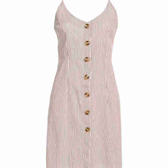 Round Neck Sleeveless Sheath Dress