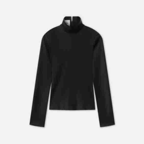 Eva Slip Satin Turtleneck Top