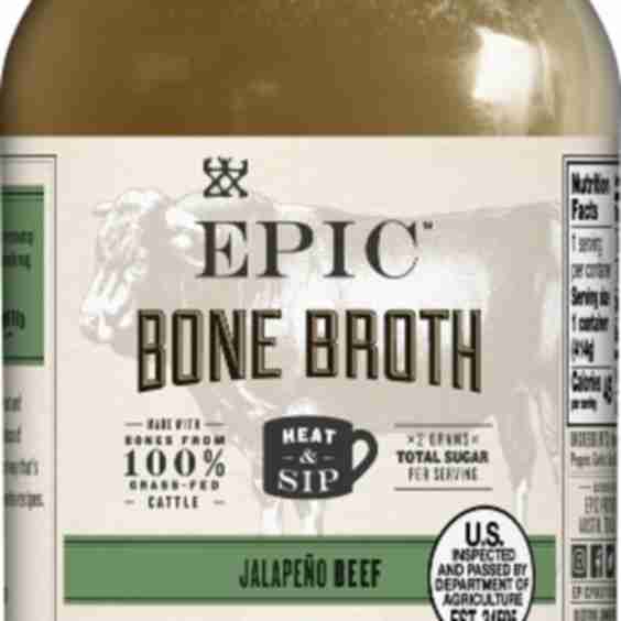 Beef Jalapeño Sea Salt Bone Broth 14oz Jar