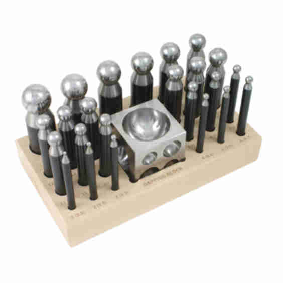 Dapping Doming 24 Piece Punch Set