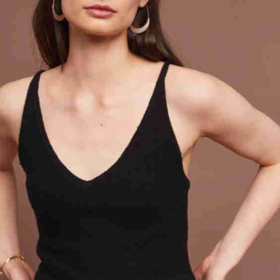Cropped Sweater Tank Top