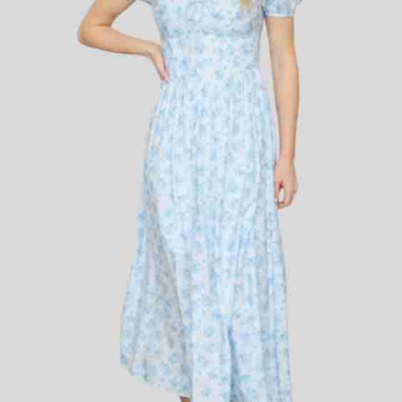 Floral Print Midi Dress