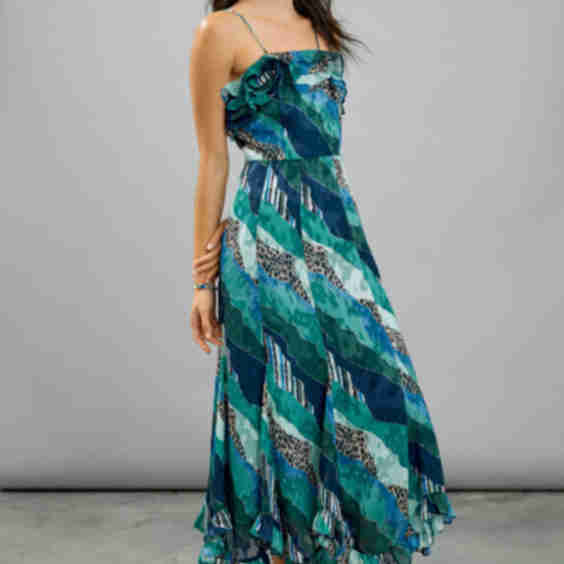 Ruffled Maxi Dress