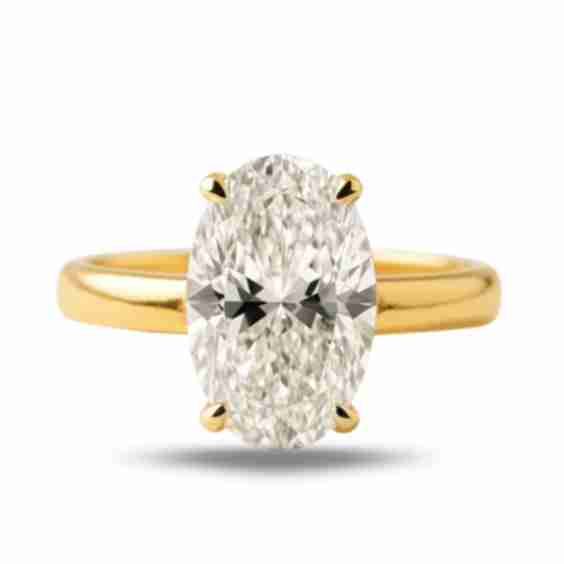 Statement Oval Diamond Ring - The Nadira Ring