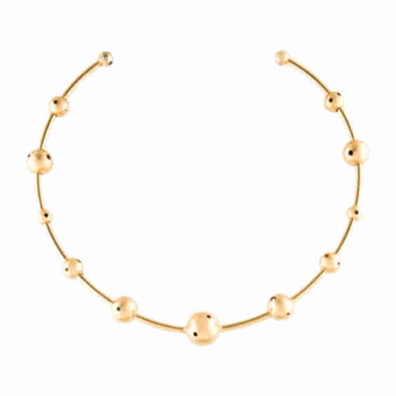 Beaded Wire Choker Necklace