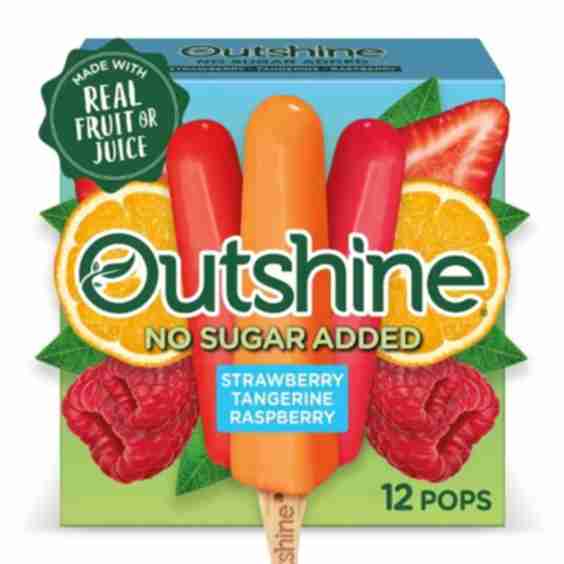 Strawberry, Raspberry, Tangerine Frozen Fruit Bar - 12ct