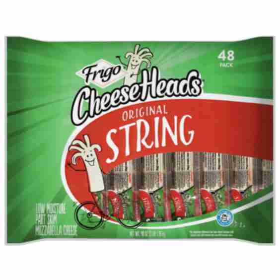 Cheese Heads Original String Cheese, 48 Pack
