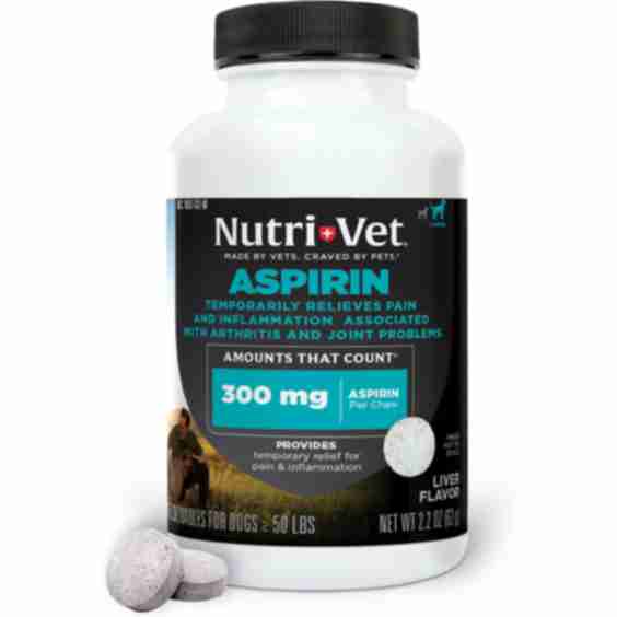 Aspirin Medication for Pain for Medium & Large Breed Dogs, 75 count