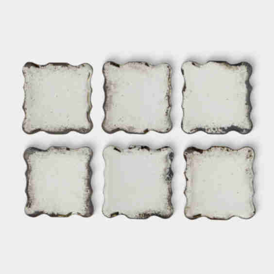 Firenze Mirrored Glass Coasters (Set of 6)