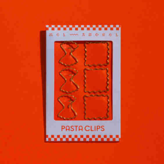 Pasta Paper Clips - Ravioli + Farfalle