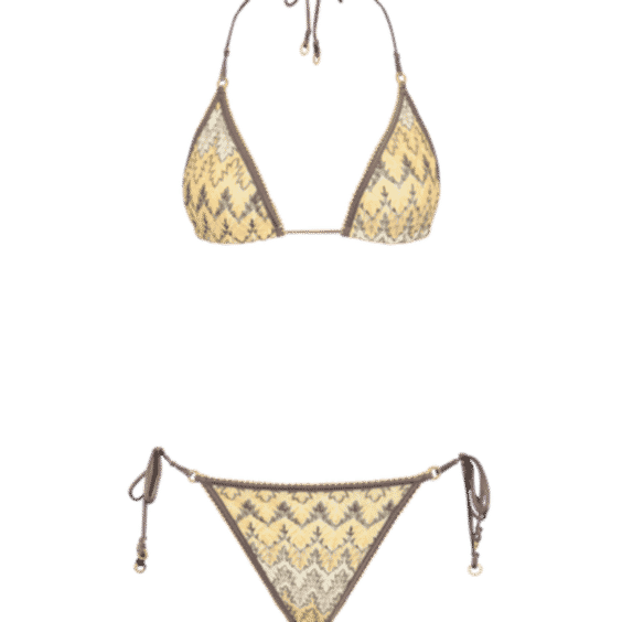 Knit Triangle Bikini Set