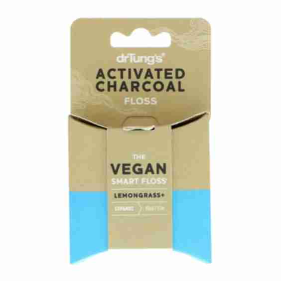Vegan Activated Charcoal Floss - Lemongrass