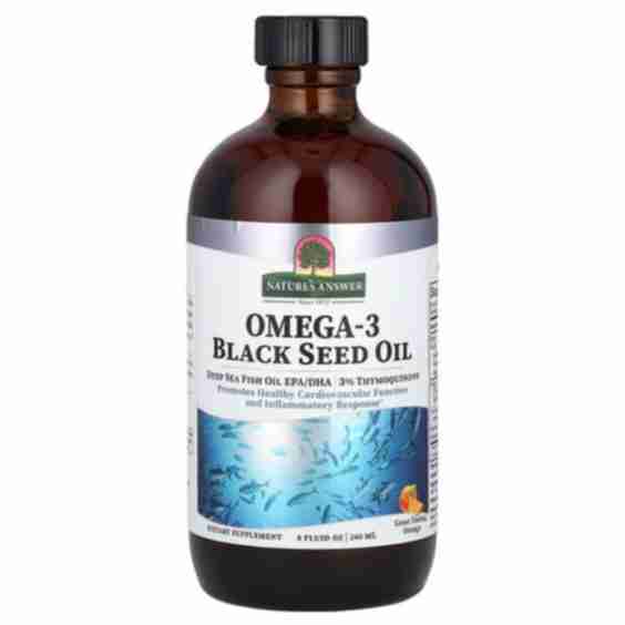 Omega-3 Black Seed Oil, Orange, 8 fl oz (240 ml)