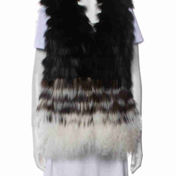 Printed Fur Jacket