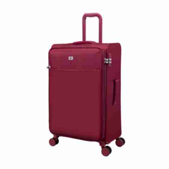 Lustrous Luxe 28" Softside Checked 8 Wheel Expandable Spinner