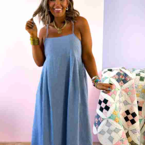 Sugarberry Gingham Maxi Dress