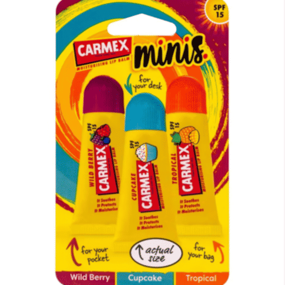Mini Tube Trio Lip Balms SPF15