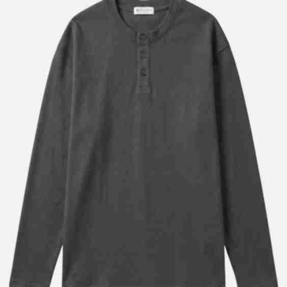 Cotton Henley L/S T-Shirt