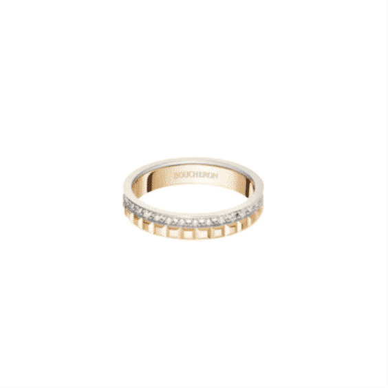 Quatre Radiant Edition Clou De Paris Wedding Band Ring