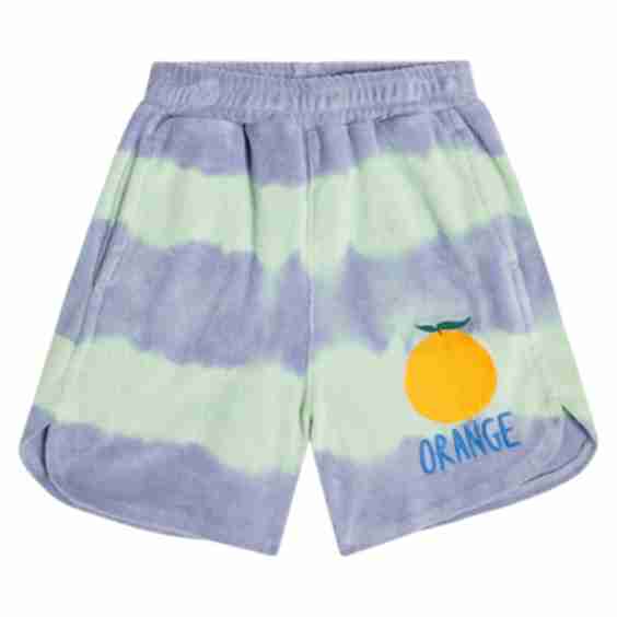 Tie Dye Embroidered Terry Shorts
