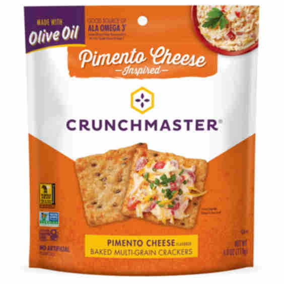 Pimento Cheese Baked Multigrain Crackers