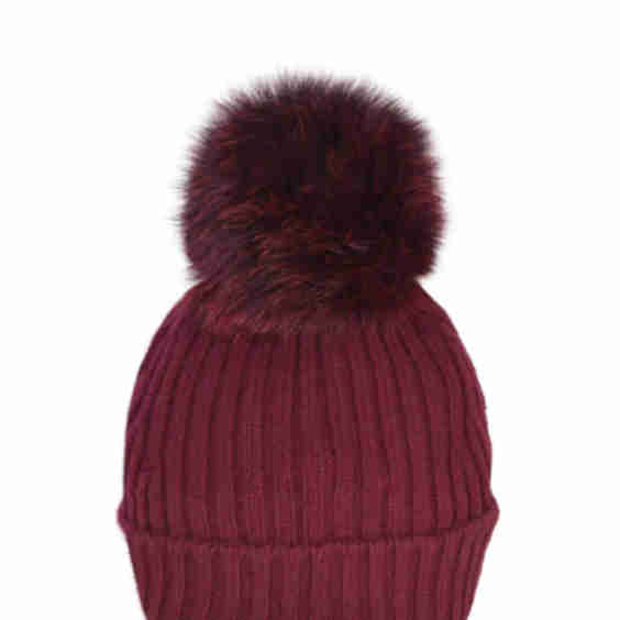 Vanisé Ribbed Pom Pom Hat