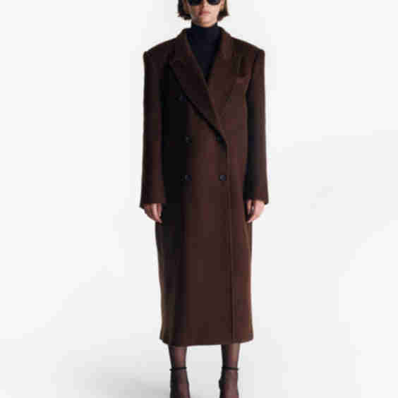 Wool Straight Trench Coat